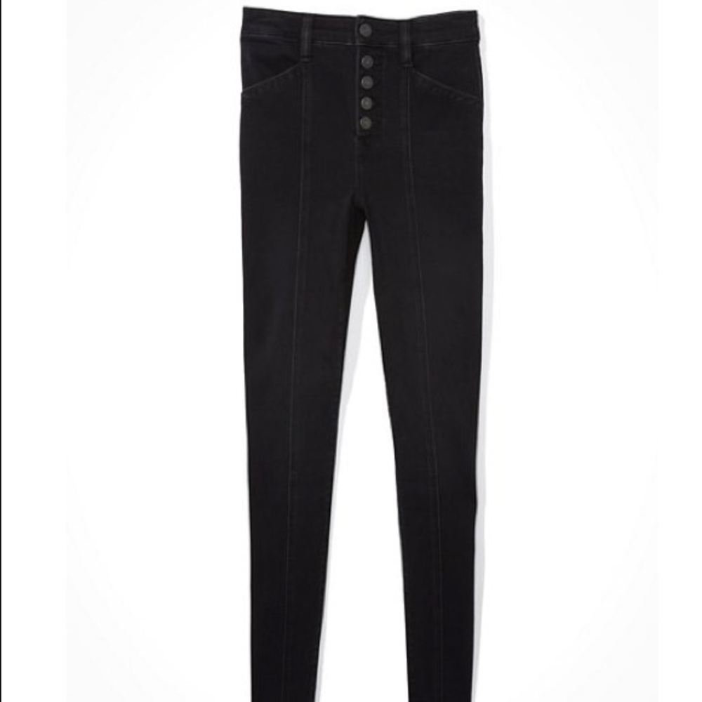 American Eagle Dream Jean Super Hi-Rise Button-Fly Jegging Size US 14 X-Long NWT